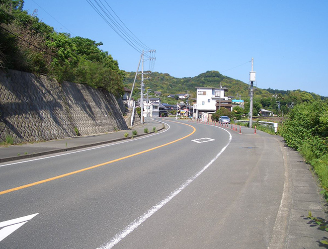 国道362号線佐久米工事